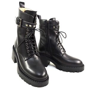 ALBERTO CICCIOLI 🇮🇹 WOMEN'S BLACK SOFT LEATHER COMFORT WINTER  BOOTIE